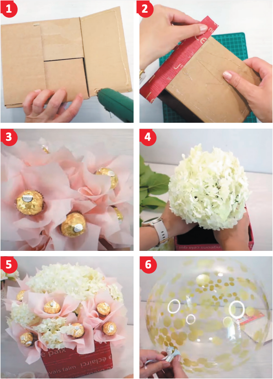 Украшение коробки конфет в технике свит-дизайн. Орхидея. Мастер-класс с пошаговыми фото
